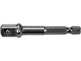 HEX SHANK SOCKET ADAPTER, 1/4 INCH HEX DRIVE 1/4, 3/8 AND 1/2