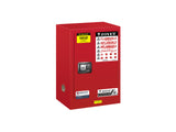FLAMMABLE LIQUID & CHEMICAL SAFETY STORAGE CABINET 12GAL/45L - YELLOW/RED/BLUE