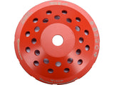 YATO Single-Row Diamond Grinding Cup Wheel for Concrete & Stone, M14, 125/180 mm