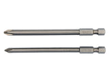 PHILLIPS SCREWDRIVER BIT SET PH1 AND PH2, 100 MM / 150 MM, 2 PCS