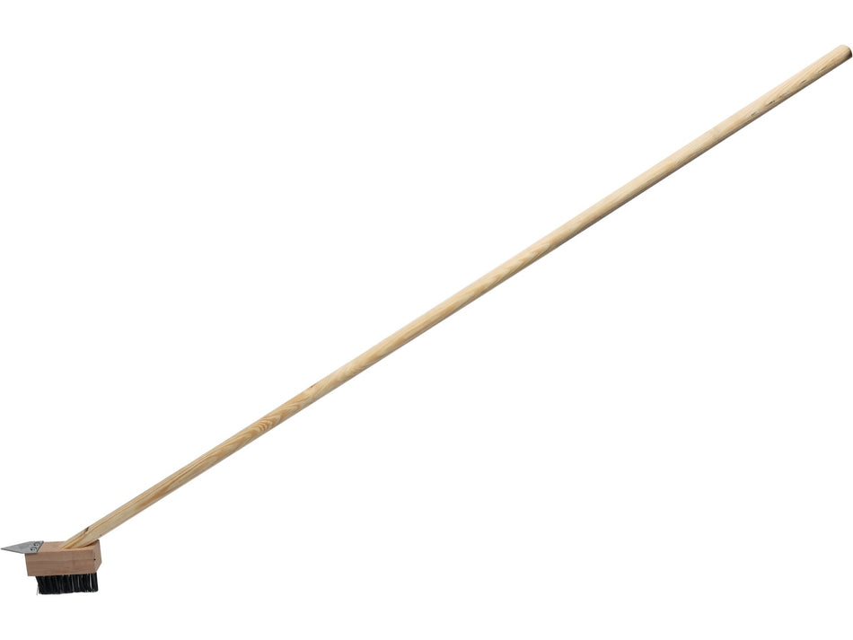 VOREL Draht-Fugenbürste, 146 cm, Stahldrahtborsten & Holzstiel, Moosentfernung – 35927