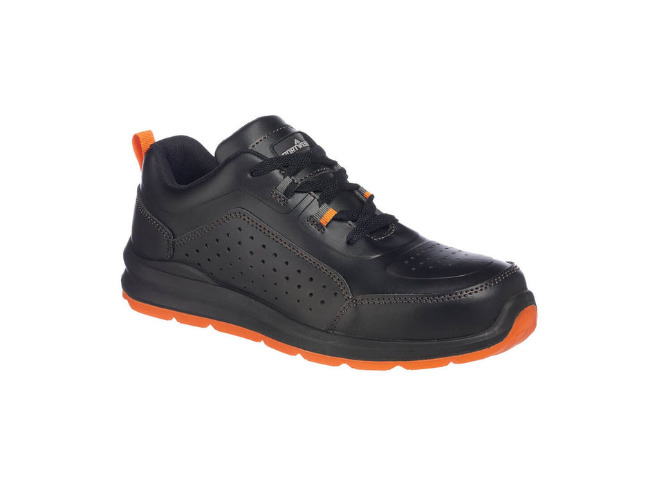 Portwest Safety Trainer Composite Toe & Midsole Perforated Action Leather S1P SRC – FC09