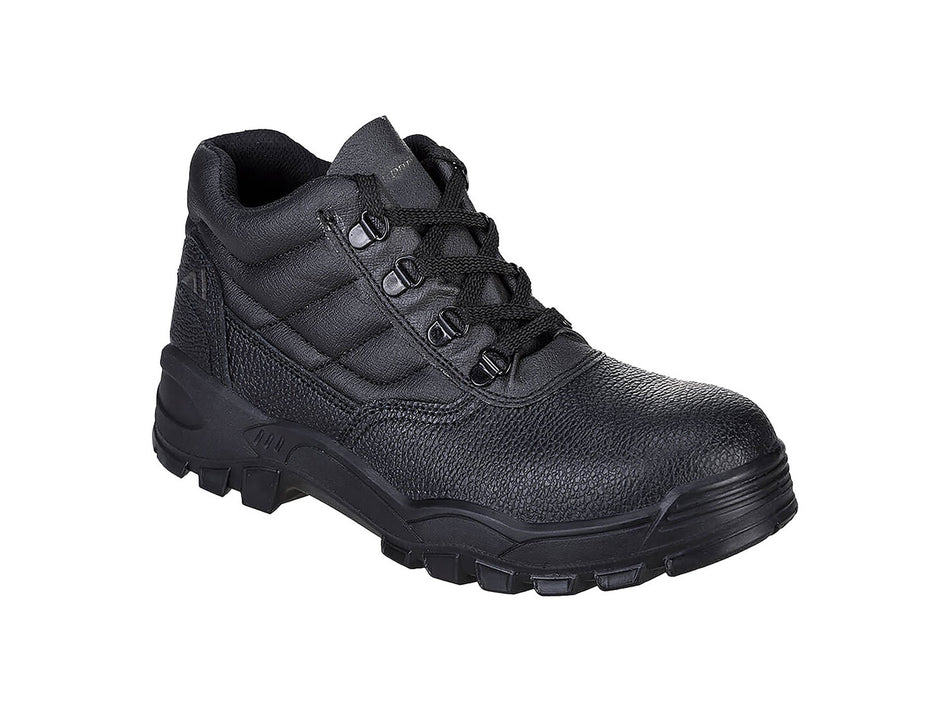 Portwest Safety Boots S1P SR, Split Leather, Steel Toe Cap & Steel Midsole – FW10