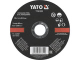 YATO Trennscheibe für Edelstahl (INOX), 125x22 mm, 1.0 / 1.2 / 2.5 mm