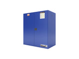FLAMMABLE LIQUID & CHEMICAL SAFETY STORAGE CABINET 110GAL/410L - YELLOW/RED/BLUE
