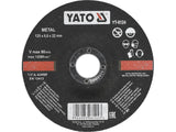 YATO Depressed-Centre Abrasive Metal Grinding Disc, 125x22 mm, 6.0 / 8.0 mm