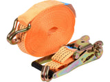 VOREL Ratchet Tie-Down Straps, 2 pcs, 6/8/10/12 m x 50 mm, 2000/4000 daN, for Securing Cargo
