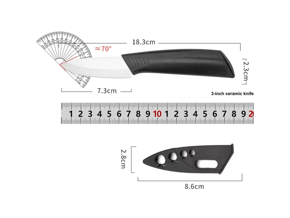 CERAMIC KNIFE 3-7 INCH