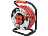 YATO Extension Cable Reel, 30/40/50 m, 3G × 2.5 mm², 4 Type E Sockets, IP44