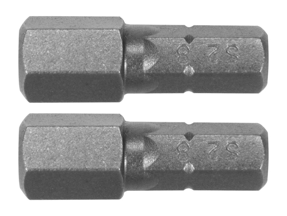 1/4 ZOLL SECHSKANT-SCHRAUBENDREHER-BITS 25MM H8 2 STK