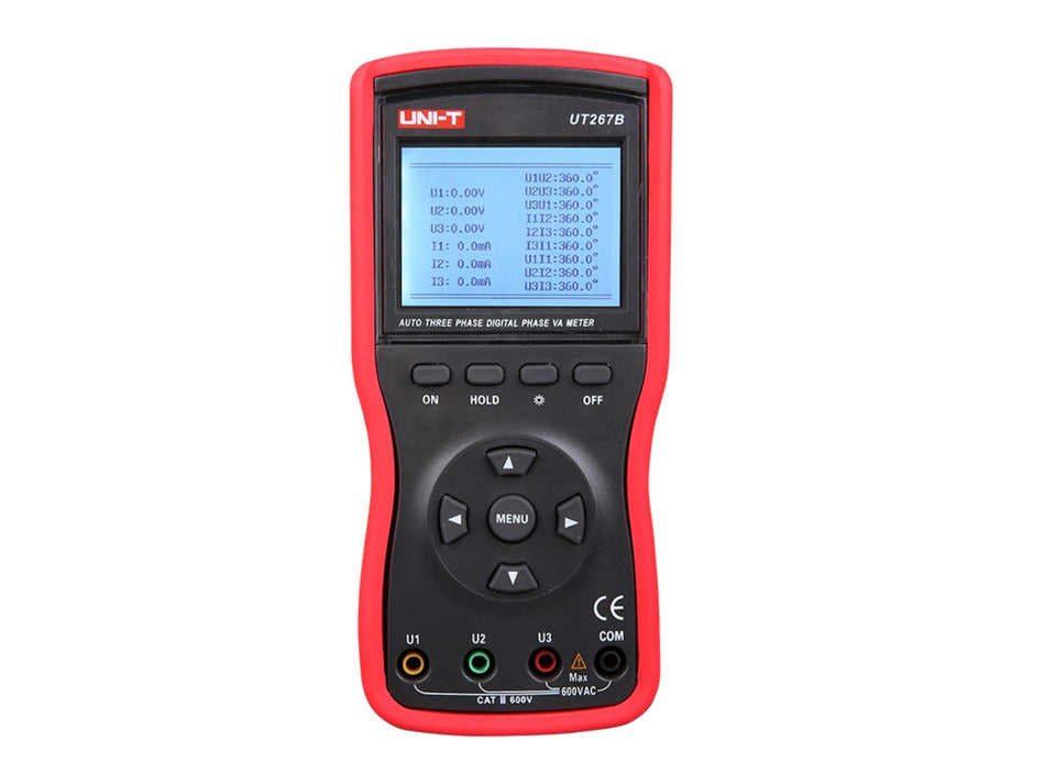 UNI-T Three-Phase Clamp Voltammeter, 600 V, 20 A, RS-232 – UT267B