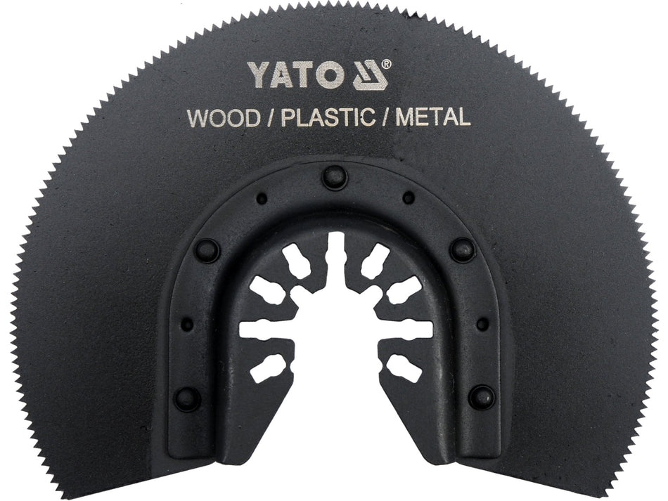 YATO Oszillierendes Multifunktionswerkzeug Halbmond-Sägeblatt, 88 mm, HSS, für Hartholz & Weichmetall – YT-34680