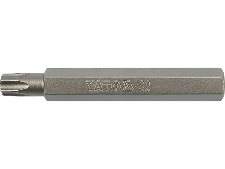 TORX SCREWDRIVER BIT T45, 10 MM HEX DRIVE, 30 MM / 75 MM