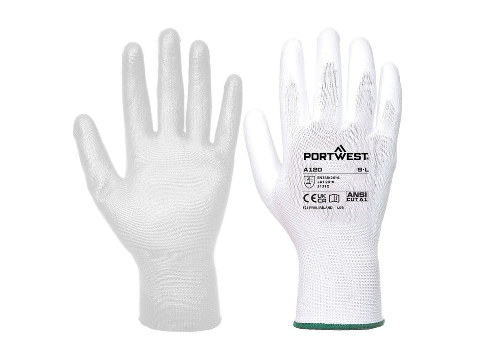 Portwest Grip 13 PU-Handschuh, silikonfrei, atmungsaktiv für feinfühlige Arbeiten – A120