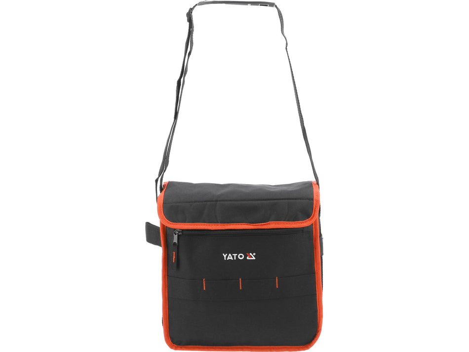 YATO Tool Bag, 31 × 13 × 31 cm, with Shoulder Strap and Velcro Flap for Small Tools - YT-74333