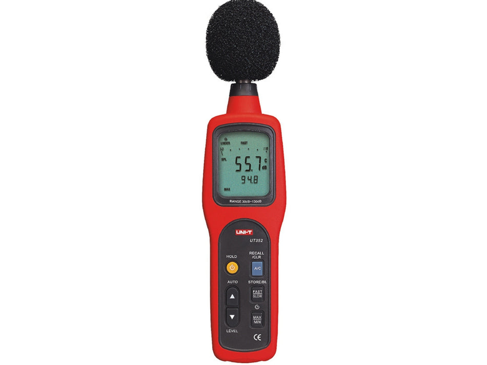UNI-T Sound Level Meter, 30-130 dB, A & C Weighting, Data Logging – UT352