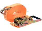 VOREL Ratchet Tie-Down Straps, 2 pcs, 6/8/10 m x 50 mm, 2500/5000 daN, for Securing Cargo