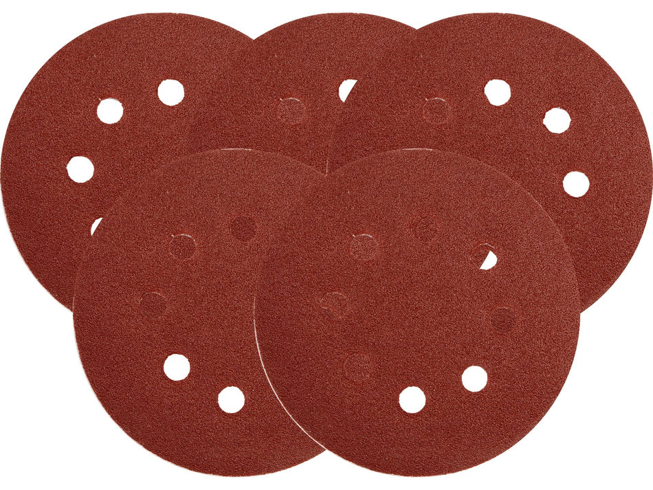 YATO Tépőzáras csiszolótárcsa, 8 lyuk, 125 mm, 5 db, P40-220