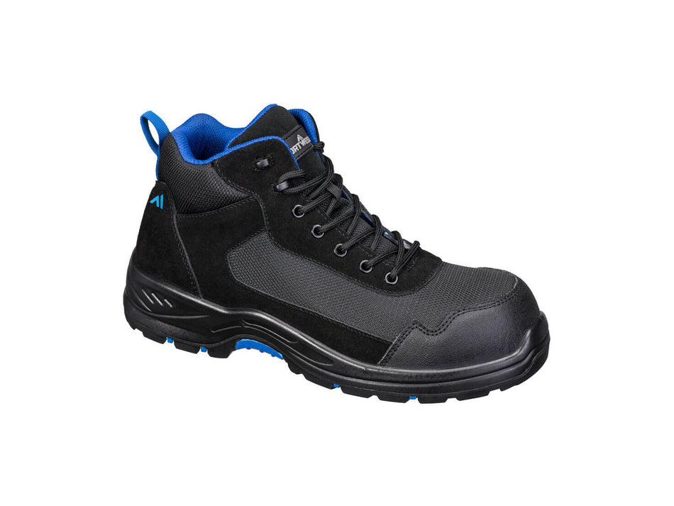 Portwest Sicherheitsschuhe S3L HRO SR FO Composite-Zehenkappe & -Zwischensohle Wildleder & Mesh Mid Cut – FC22