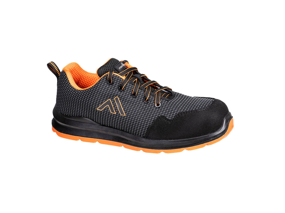 Portwest Safety Trainer Composite Textile S3S SR FO with Abrasion Resistant Toe Bumper & Non-Metallic Midsole – FC72