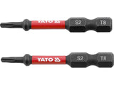1/4 ZOLL 50 MM TORX-SCHLAGSCHRAUBERBITS 2-TEILIGES SET