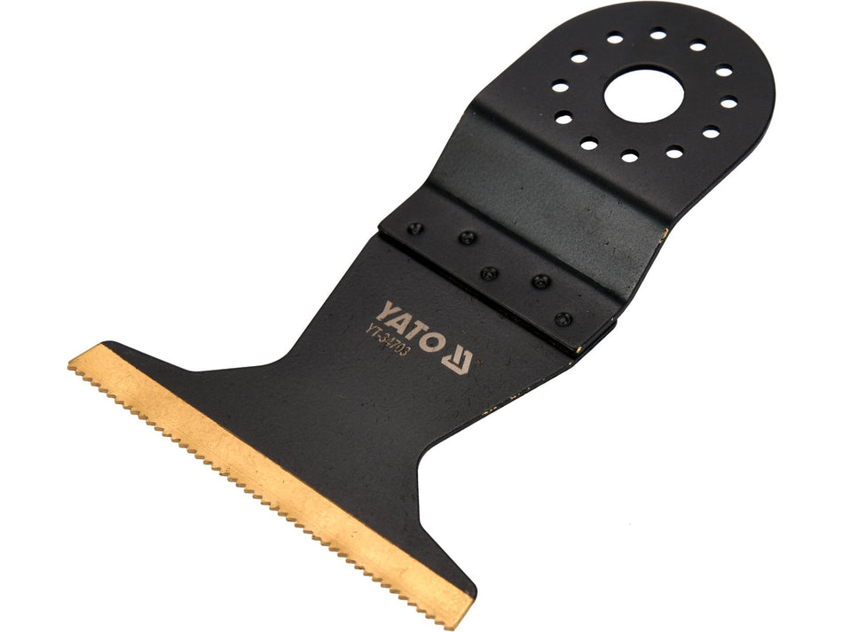 YATO Oszillations-Sägeblatt, 65 × 40 mm, TiN-beschichtetes Bimetall, für Holz & Metall – YT-34703