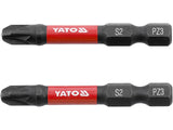 1/4 INCH 50 MM POZIDRIV IMPACT SCREWDRIVER BITS 2 PIECE SET