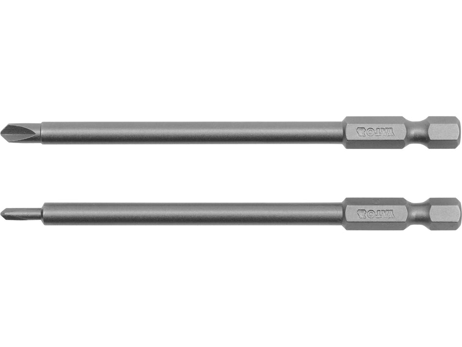 TRI-WING SCREWDRIVER BIT SET SIZE 0 AND 1, 100 MM, 2 PCS