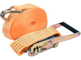 VOREL Ratchet Tie-Down Straps, 2 pcs, 6/8/10/12 m x 50 mm, 2000/4000 daN, for Securing Cargo