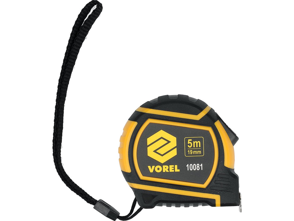 VOREL Measuring Tape, Automatic Stop, for Construction, Assembly & Workshop, 3/5/8 m
