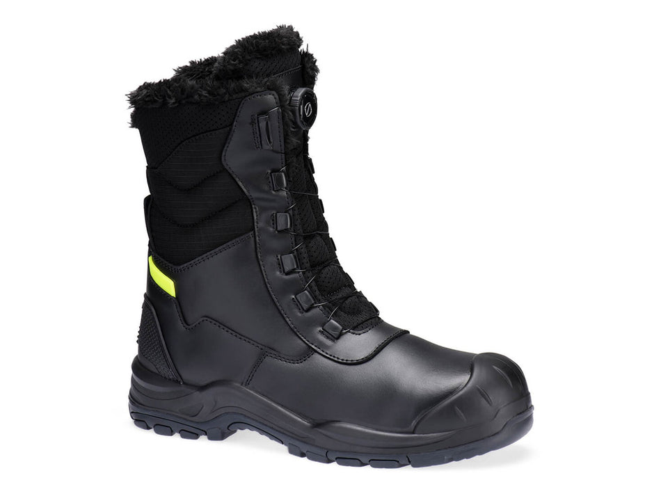Portwest Safety Schnürstiefel hoch, Leder, Kunstfell gefüttert, Draht-Schnürung, S3L SC HRO CI SR – FD05