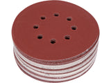 HOOK-AND-LOOP ABRASIVE DISC 8 HOLES 150MM 50PCS P40-240