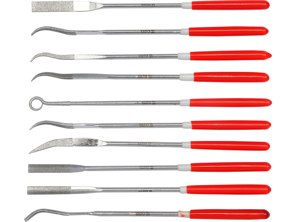 DIAMOND NEEDLE FILE SET 10PCS 3x140x25-4x160x50