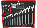 YATO COMBINATION SPANNER SET (METRIC) – AS-DRIVE, DIN 3113, CrV STEEL