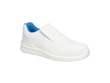 Portwest Slip-On S2 SRC Sicherheitstrainer, metallfreie Verbundkappe, antimikrobielle Auskleidung, abwischbare Mikrofaser – FD62