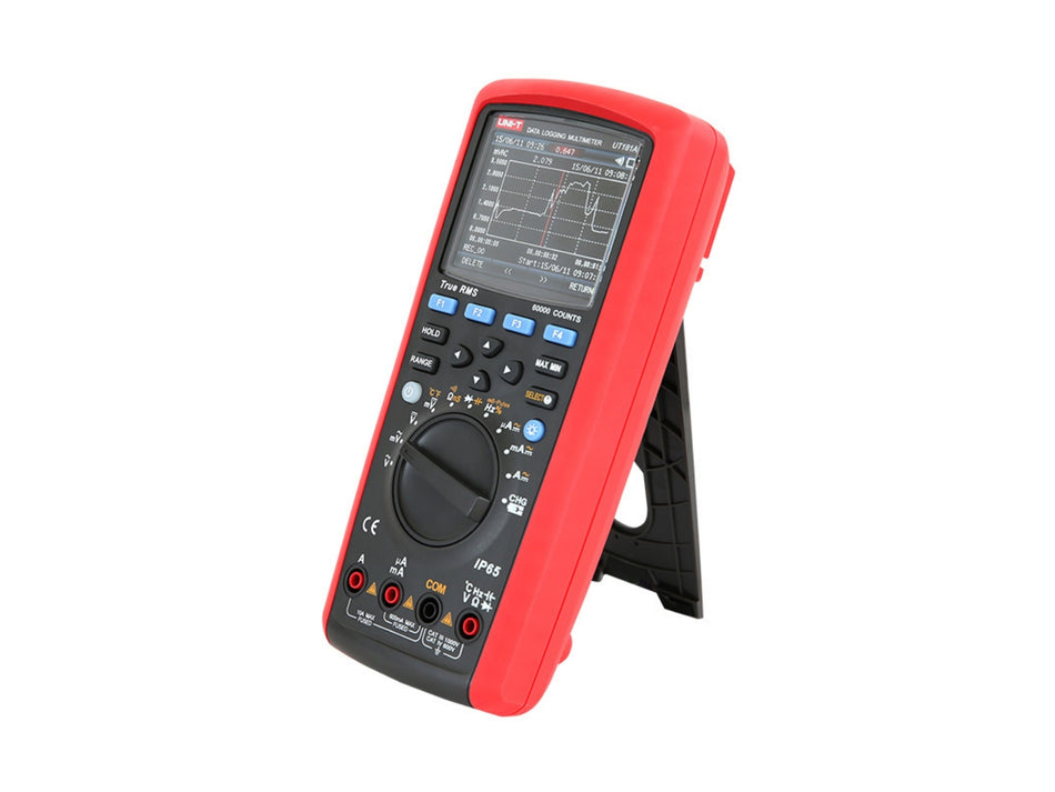 UNI-T True RMS Digital Multimeter, 60000 Counts, 1000 V, 10 A, Data Logging, IP65 – UT181A