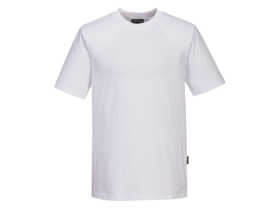 Portwest Antistatisches ESD Kurzarm-T-Shirt, hoher Baumwollanteil, für warme EPA-Umgebung – AS20