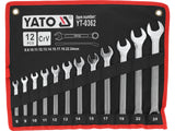 YATO COMBINATION SPANNER SET (METRIC) – AS-DRIVE, DIN 3113, CrV STEEL