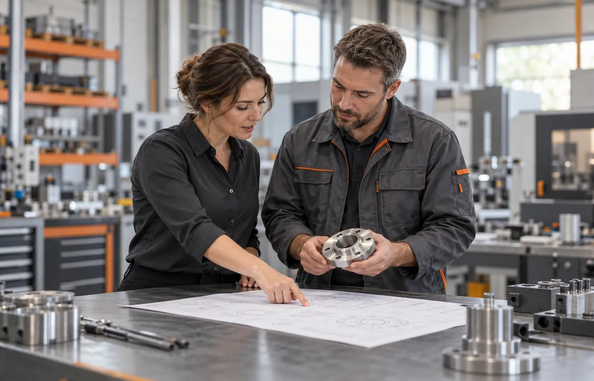 A range of industrial supplies presented by a worker in protective gloves