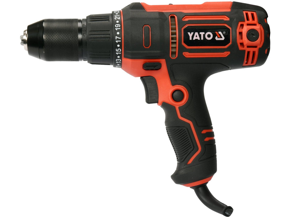 YATO vezetékes fúrógép-csavarozó, 13 mm, 40 Nm, 300 W, 220–240 V, tengelykapcsolóval – YT-82060
