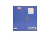 FLAMMABLE LIQUID & CHEMICAL SAFETY STORAGE CABINET 30GAL/114L - YELLOW/RED/BLUE