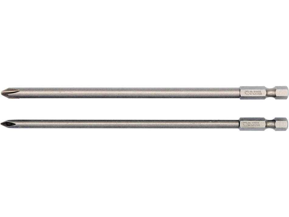PHILLIPS SCREWDRIVER BIT SET PH1 AND PH2, 100 MM / 150 MM, 2 PCS