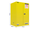 FLAMMABLE LIQUID & CHEMICAL SAFETY STORAGE CABINET RED/YELLOW/BLUE