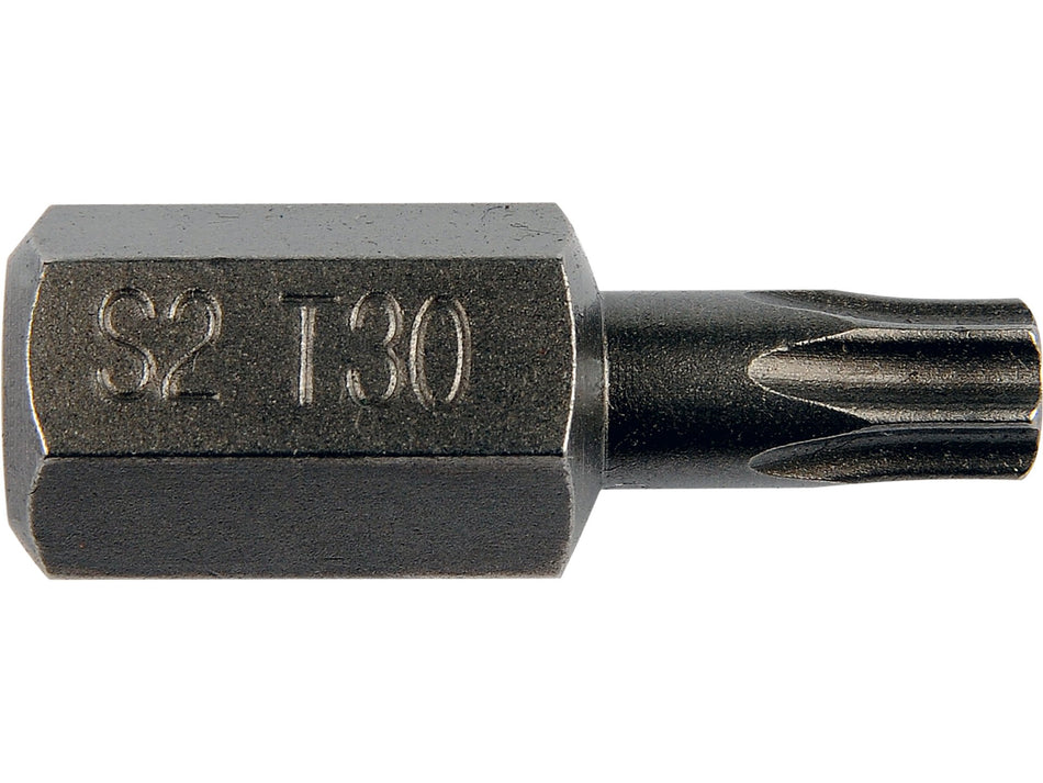 TORX SCREWDRIVER BIT T30, 10 MM HEX DRIVE, 30 MM / 75 MM