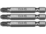 1/4 INCH POZIDRIV SCREWDRIVER BITS PZ3 3 PCS