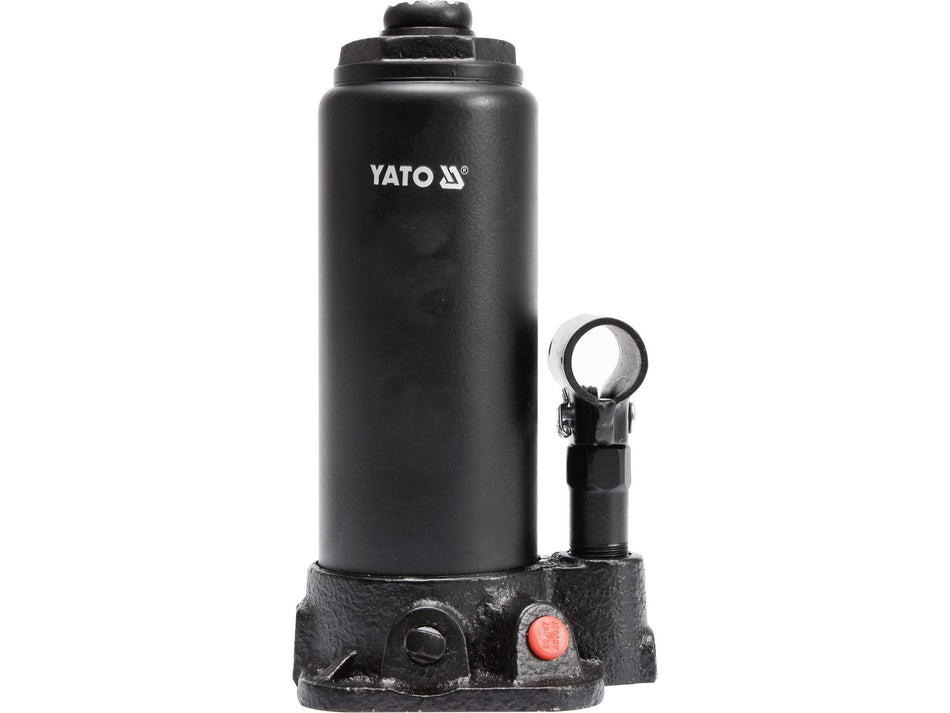 YATO Hydraulic Bottle Jack, 5 t, 216–413 mm Lifting Range, Precision Oil Flow Control – YT-17002