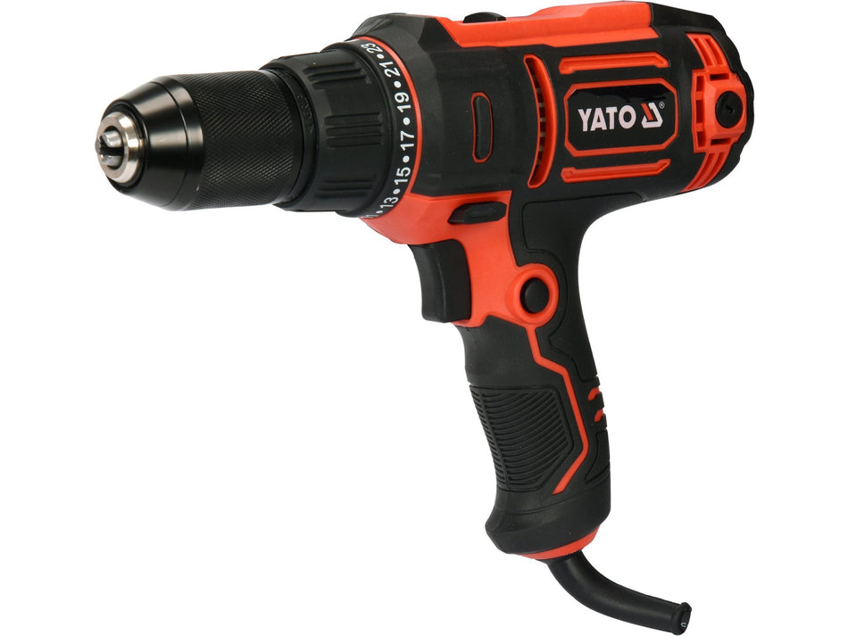 YATO vezetékes fúrógép-csavarozó, 13 mm, 40 Nm, 300 W, 220–240 V, tengelykapcsolóval – YT-82060