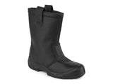 Portwest Safety Rigger Boots S3 SR Leder mit Stahlkappe & Zwischensohle, Zehenkappenschutz & Faux-Fur-Futter – FW29