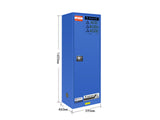 FLAMMABLE LIQUID & CHEMICAL SAFETY STORAGE CABINET RED/YELLOW/BLUE