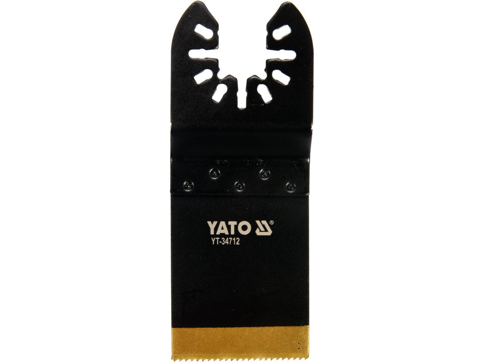 YATO BiM-TiN Sägeblatt, 40 x 34 mm, titan-nitridbeschichtete Zähne, für Metall & Hartholz – YT-34712